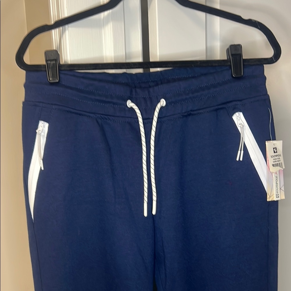Juniors South Pole Navy Joggers with White Details
